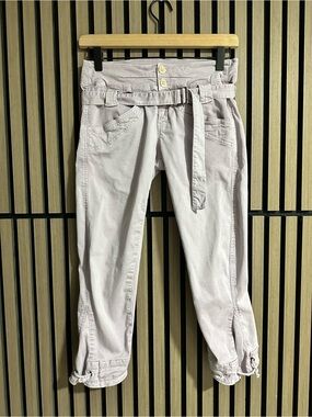 Transit Par-Such 256 Italian Euro Vintage Y2K Low Rise Fitted Capris Lavender